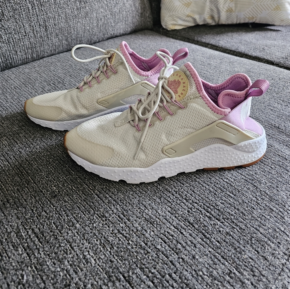 Nike Womens Air Huarache Run Ultra 819151-009 Ivory Running Shoes